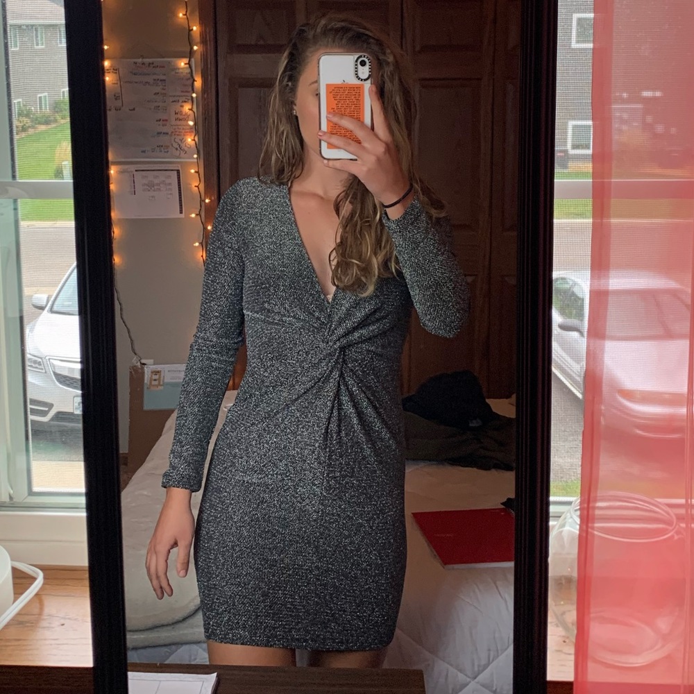 Shimmery Mid Thigh Dress